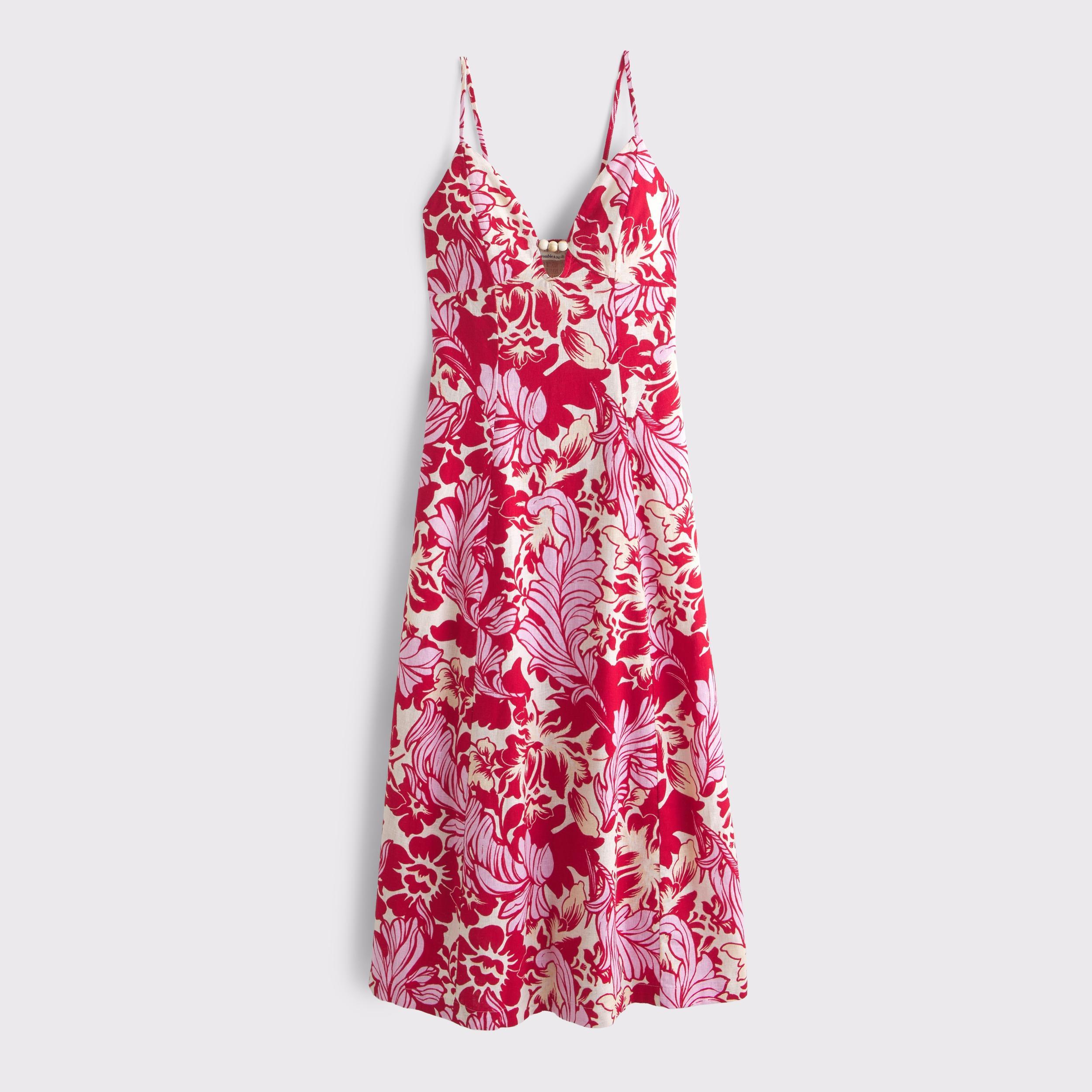 Beaded Flowy Midi Dress Product Image