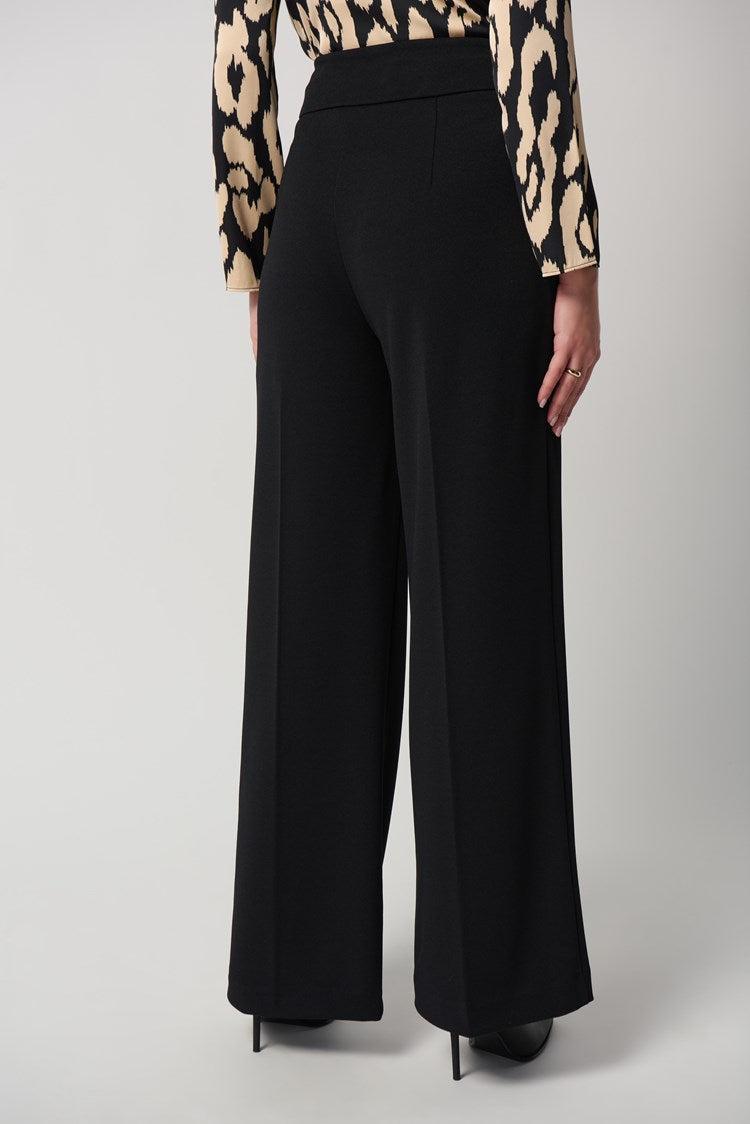 Scuba Crepe Wide-Leg Pants Product Image