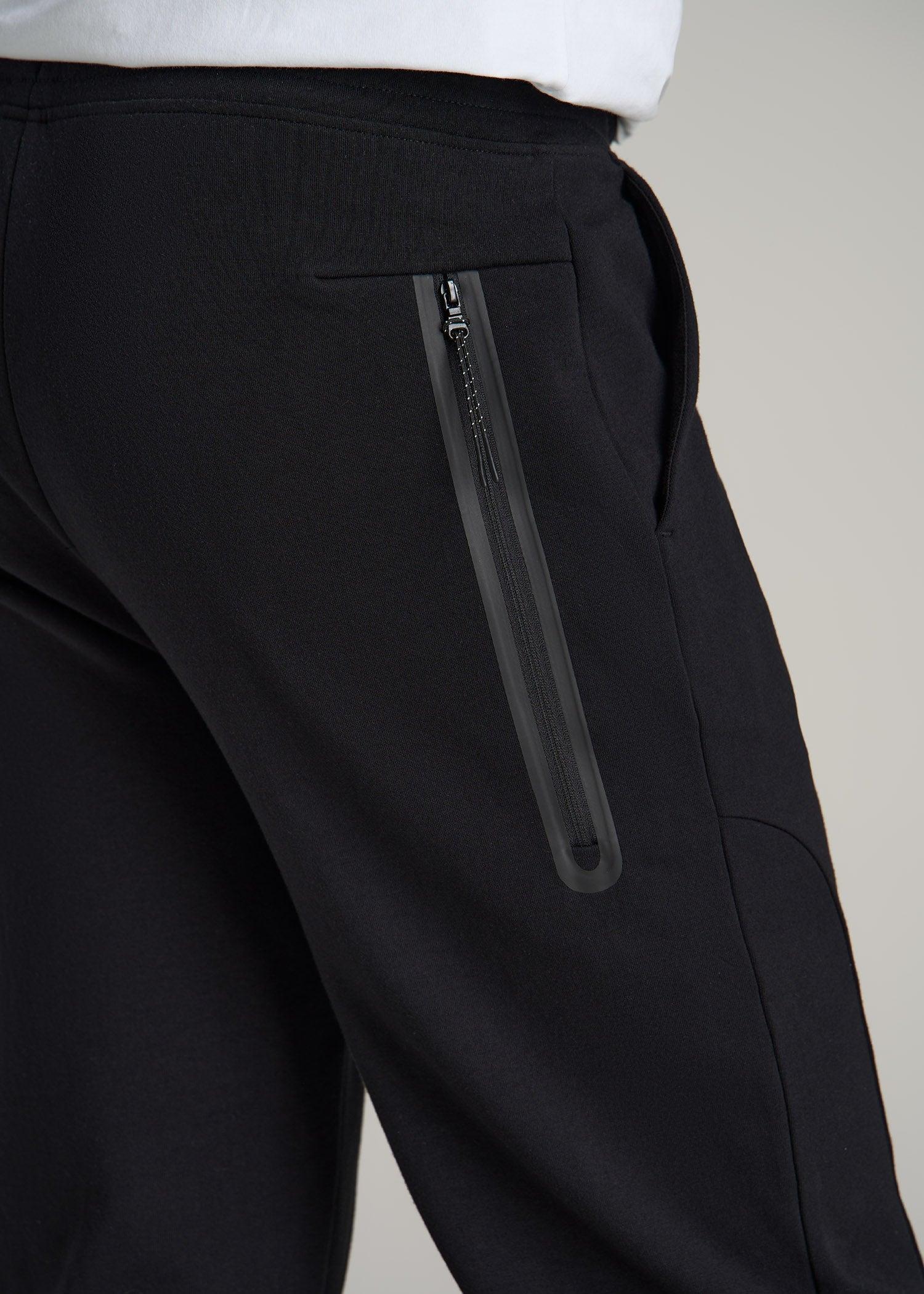 Tall Men's Utility Fleece Joggers in Black Product Image