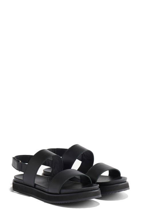 Nisolo Go-To Flatform Sandal Black) Women's Sandals Product Image