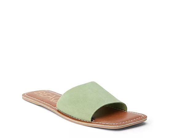 Beach by Matisse Bali Women's Suede Slide Sandals, Size: 7, Green Product Image