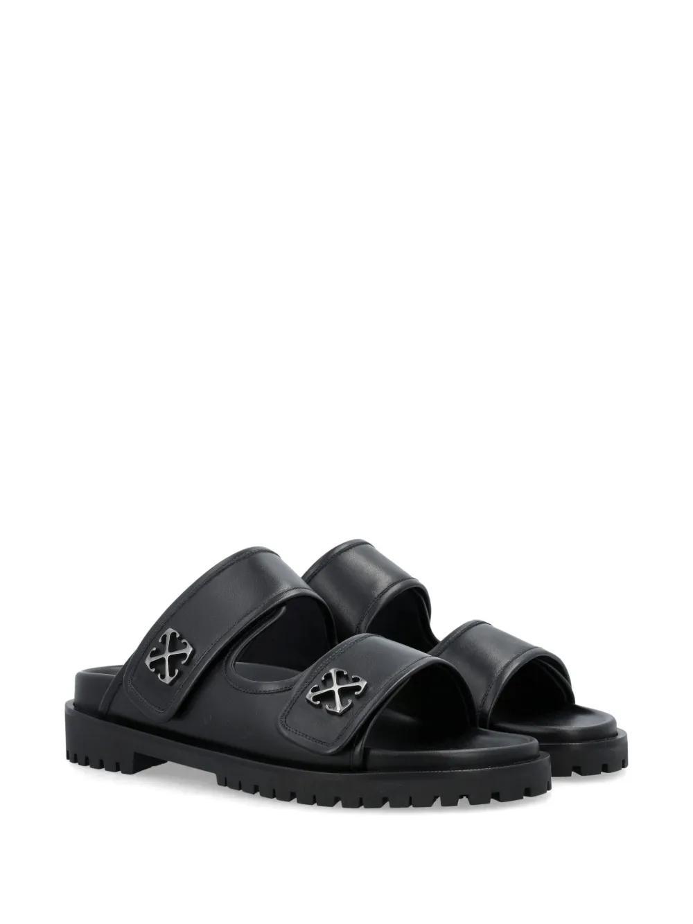 Arrows-motif leather sandals Product Image