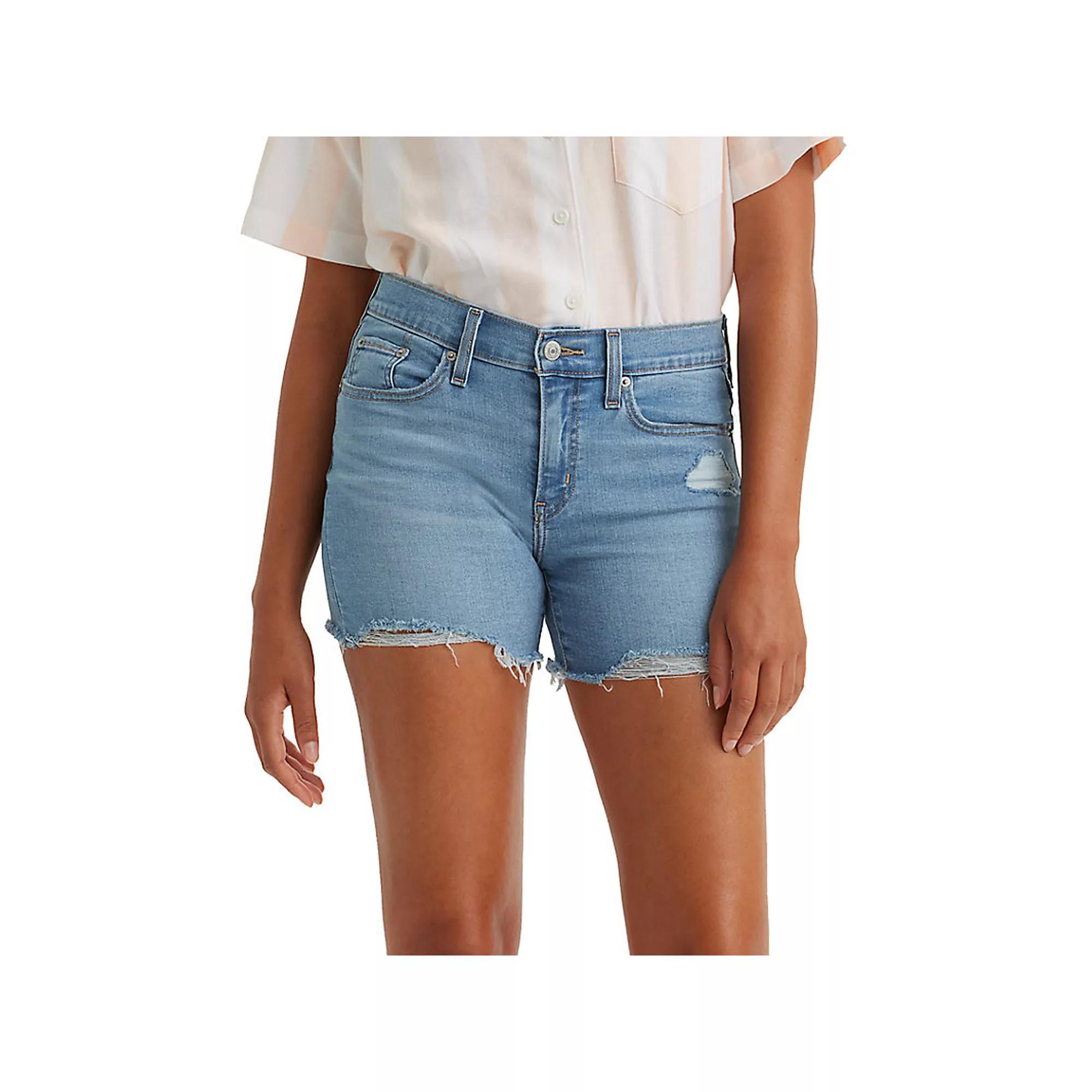 Women's Levi's® Mid-Length Jean Shorts, Size: 24(US 00)Medium, Im Just A Fan Product Image
