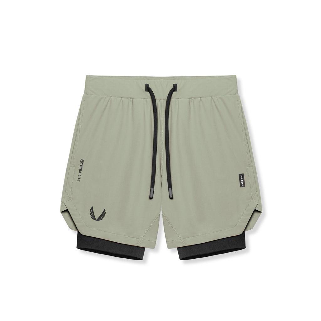 0866. Tetra-Lite® 7" Liner Short - Sage  "ASRV"/Black Product Image