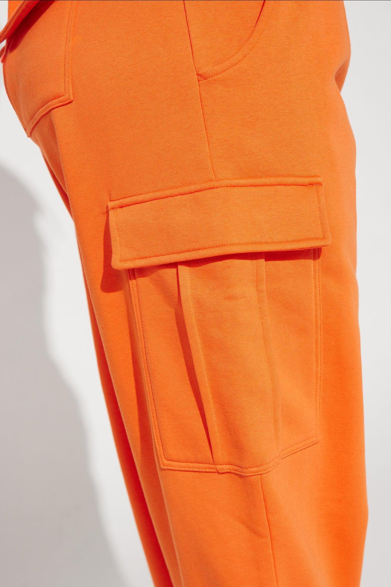 Easy Going Lounge Wide Leg Pant - Orange Product Image