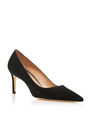 Stuart Weitzman Womens Stuart 75 Pointed Toe High Heel Pumps Product Image