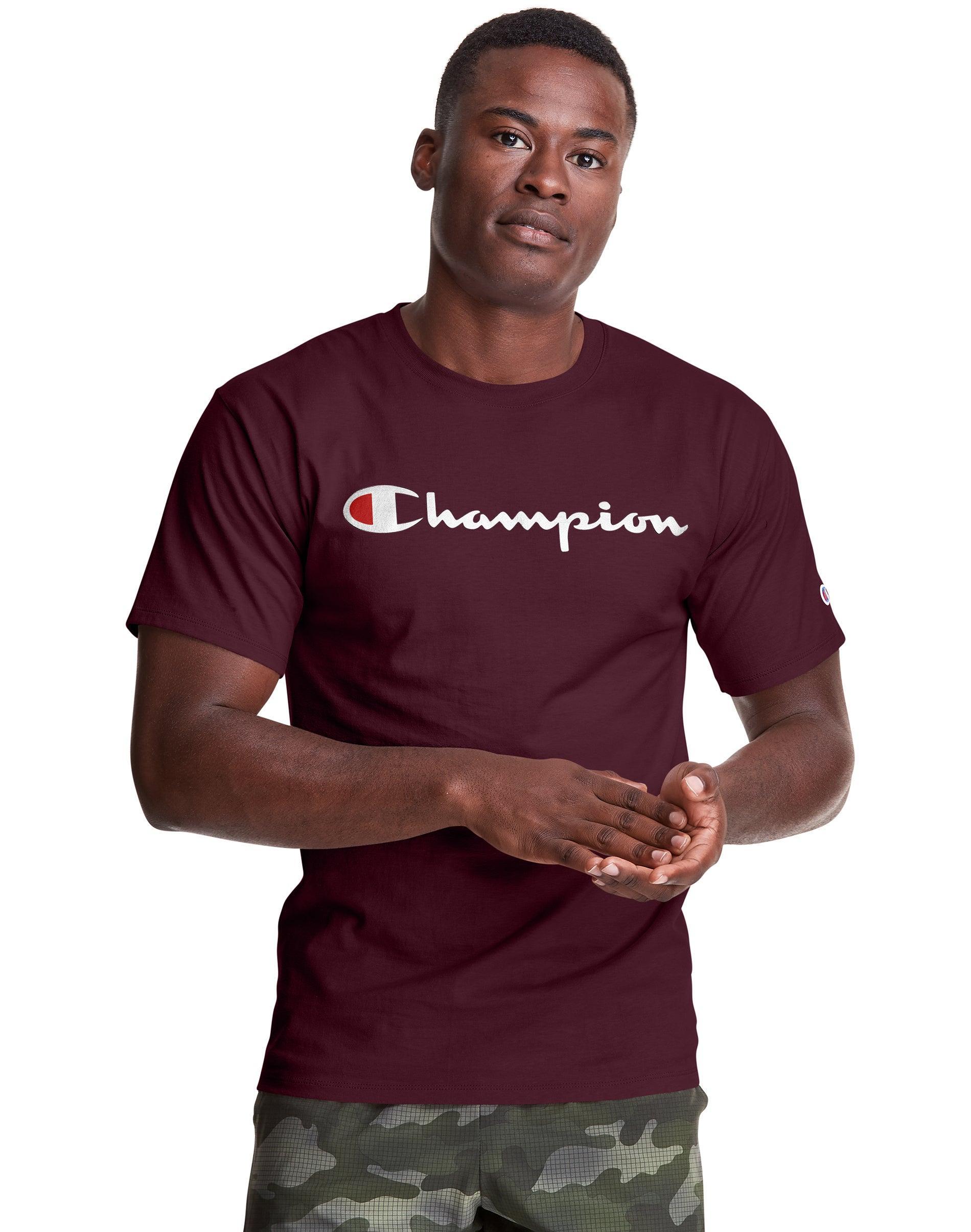 Men's Champion® Graphic Tee, Size: Large, White Product Image