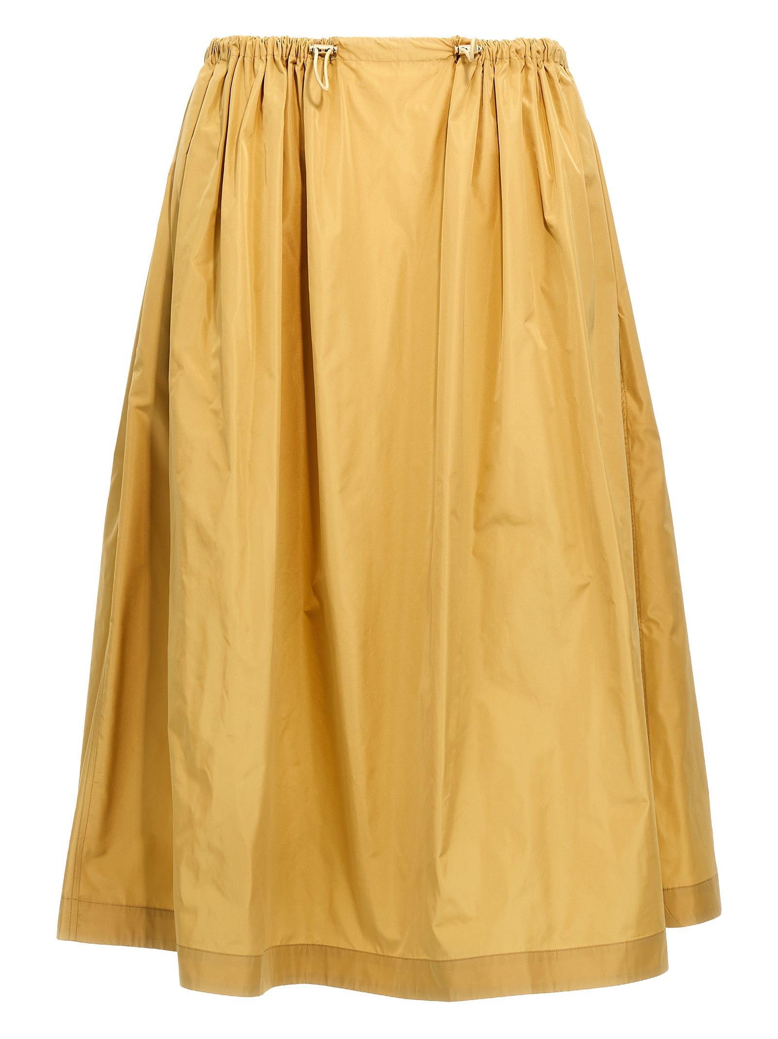 FABIANA FILIPPI Taffeta Skirt In Gold Product Image