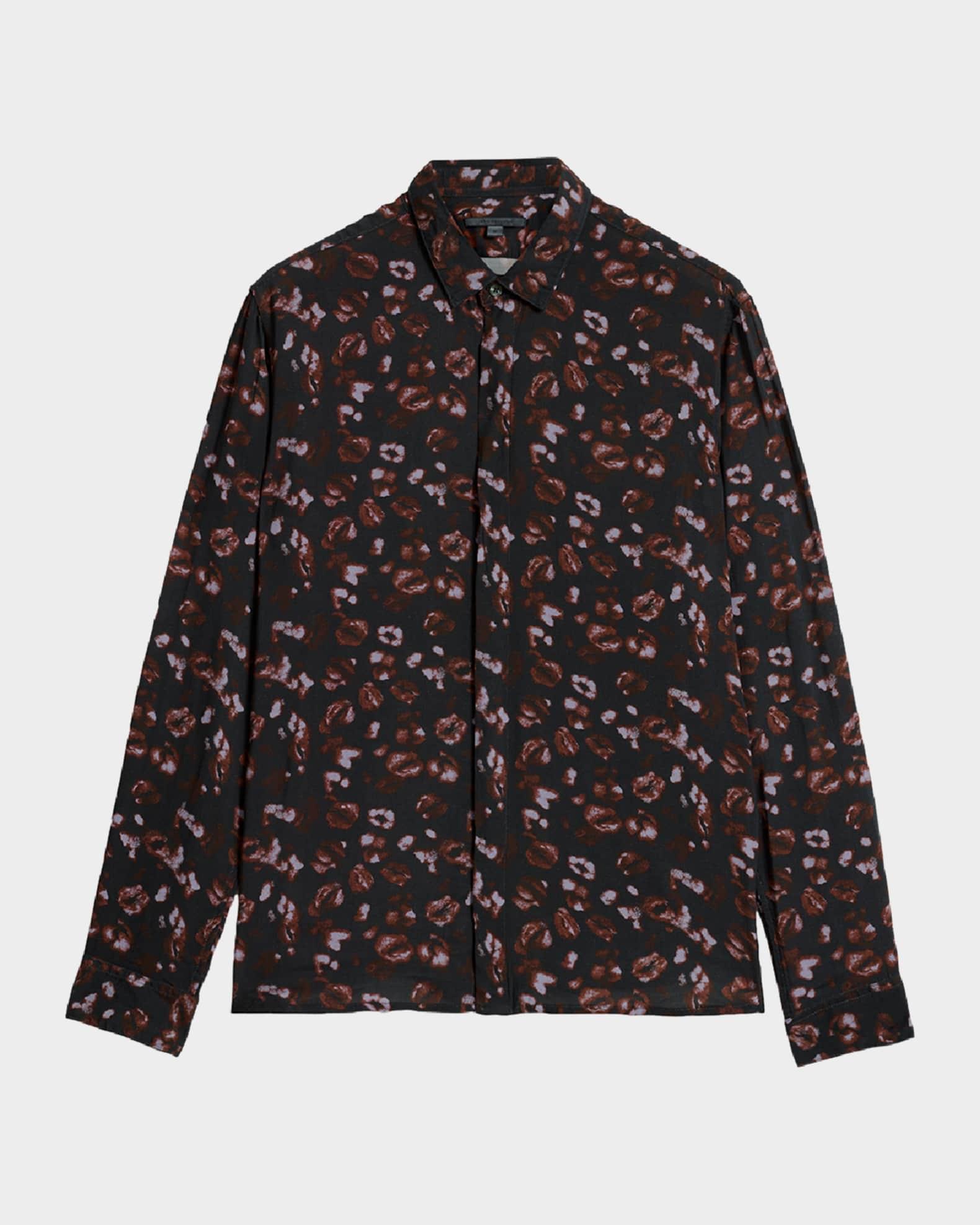 Mens Rodney Kiss-Print Sport Shirt Product Image