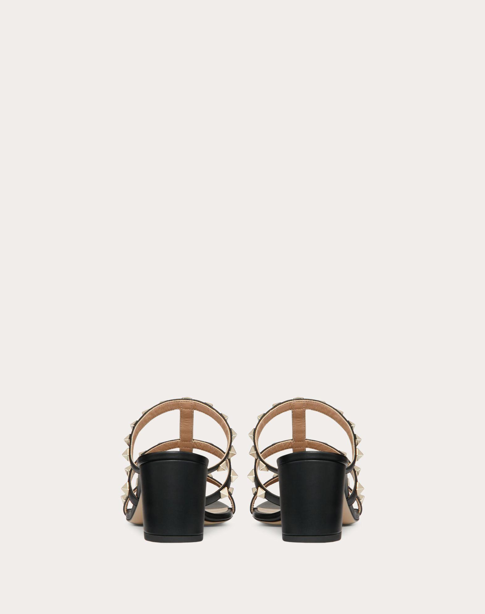 Rockstud Calfskin Leather Slide Sandal 60 Mm Product Image