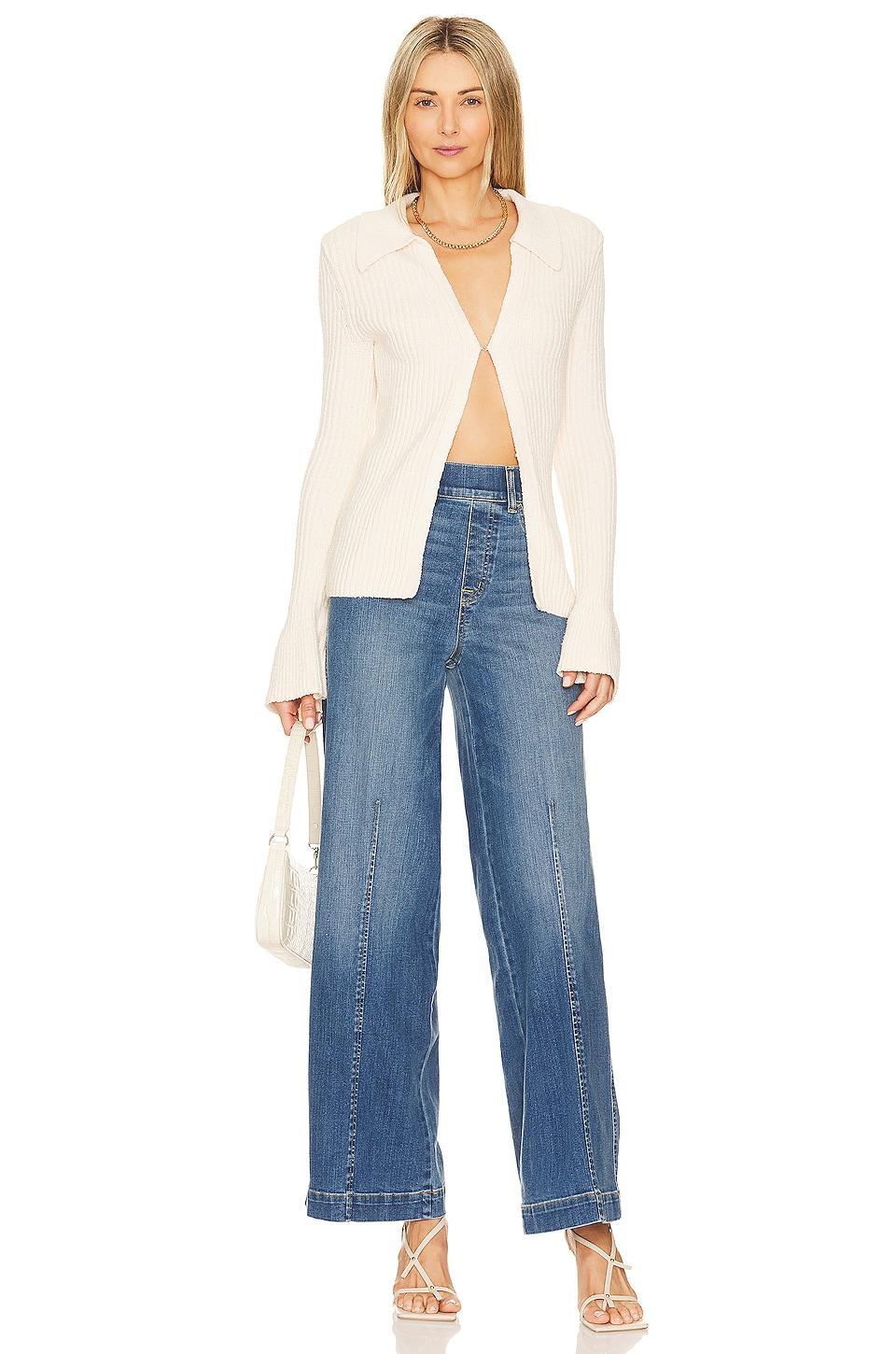 Seamed Front Wide Leg Jean SPANX Product Image