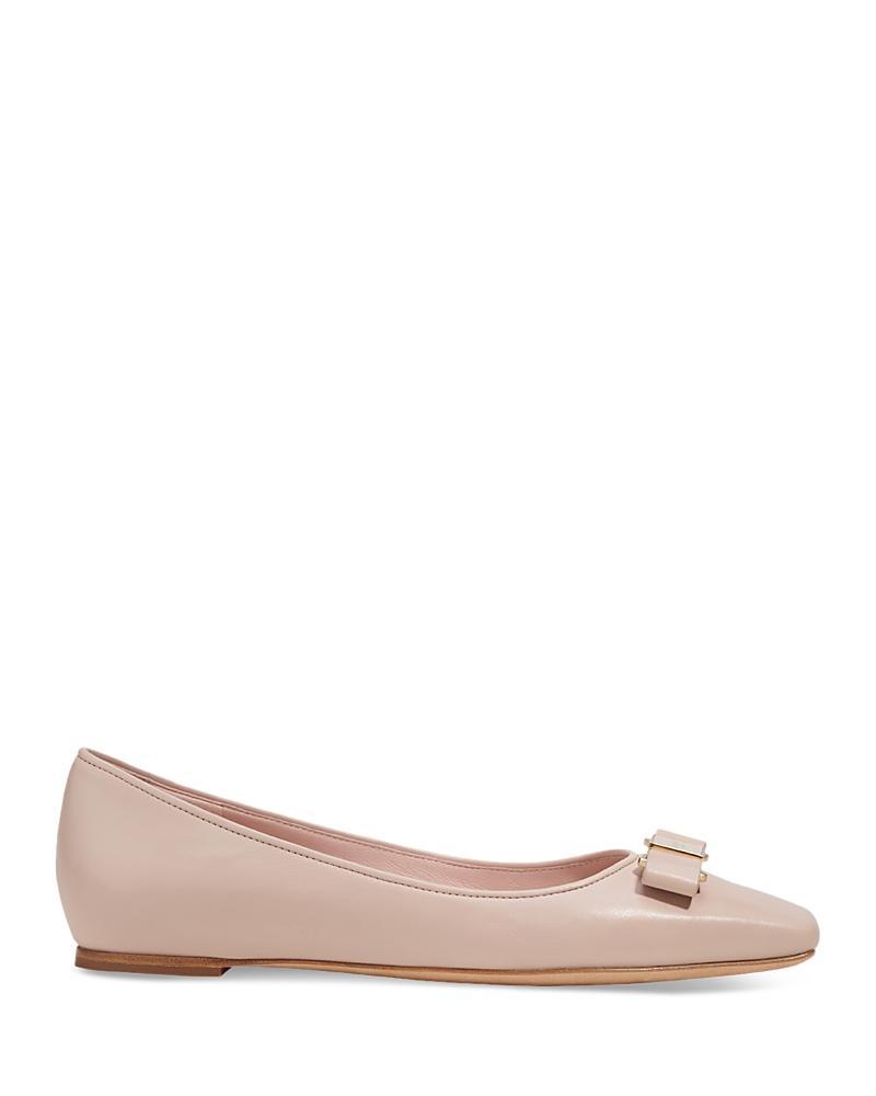 Ferragamo Womens Joelle Denim Ballet Flats Product Image