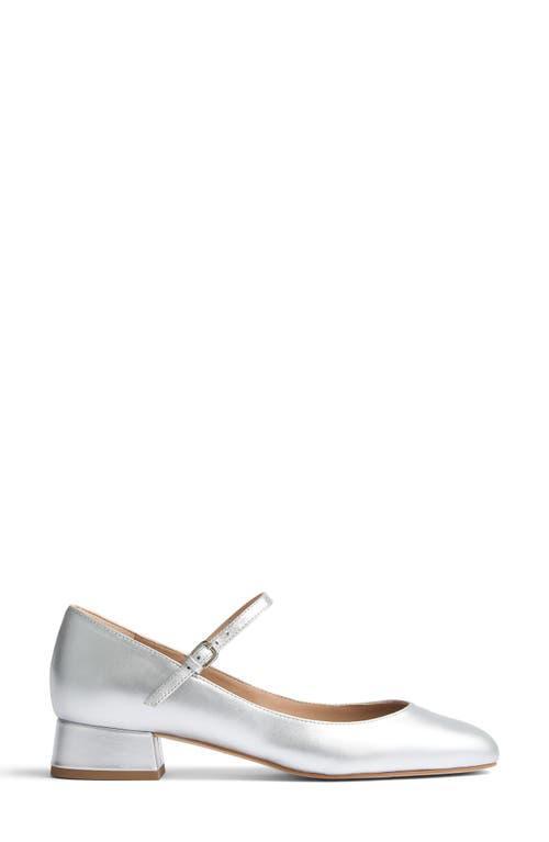 LK BENNETT Beatrix Mary Jane Pump In Silver Product Image