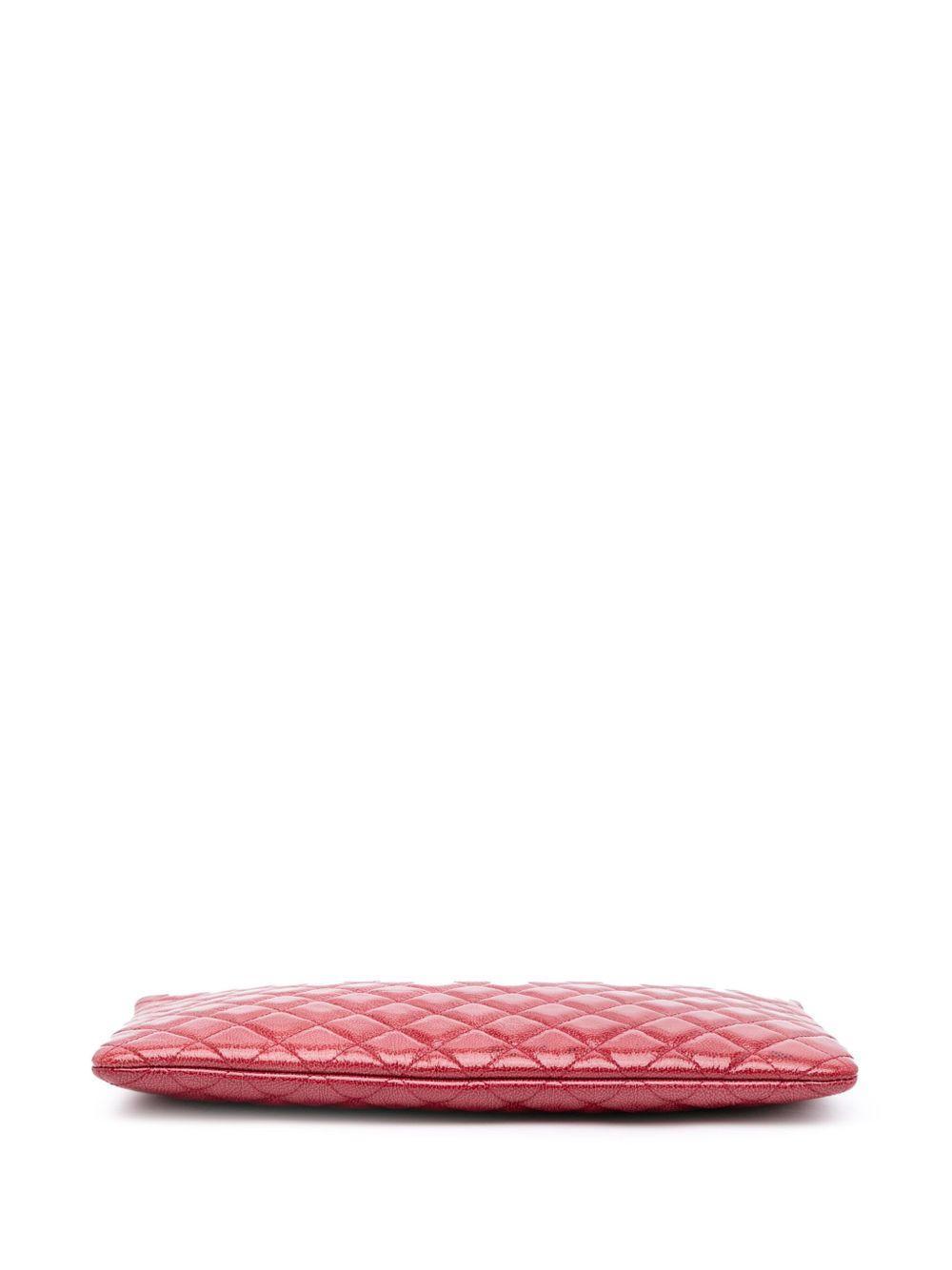 2014 Large Quilted Patent O Case clutch bag Product Image