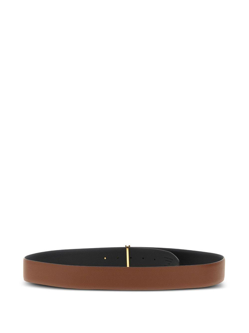 logo-buckle reversible belt Product Image
