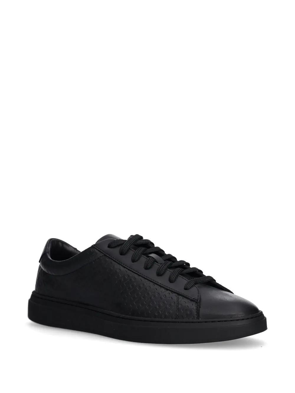 HUGO BOSS Leather Sneakers In Black Product Image