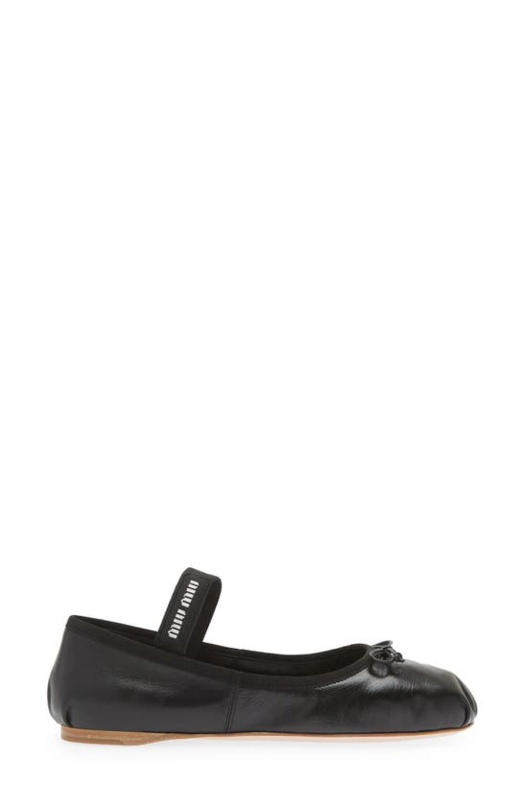 logo-strap ballerina shoes Product Image