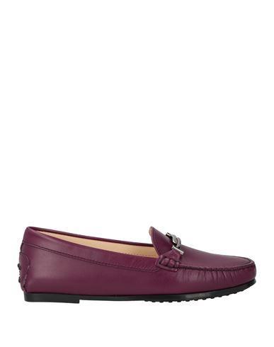 TOD'S Leather Loafers In Purple Product Image
