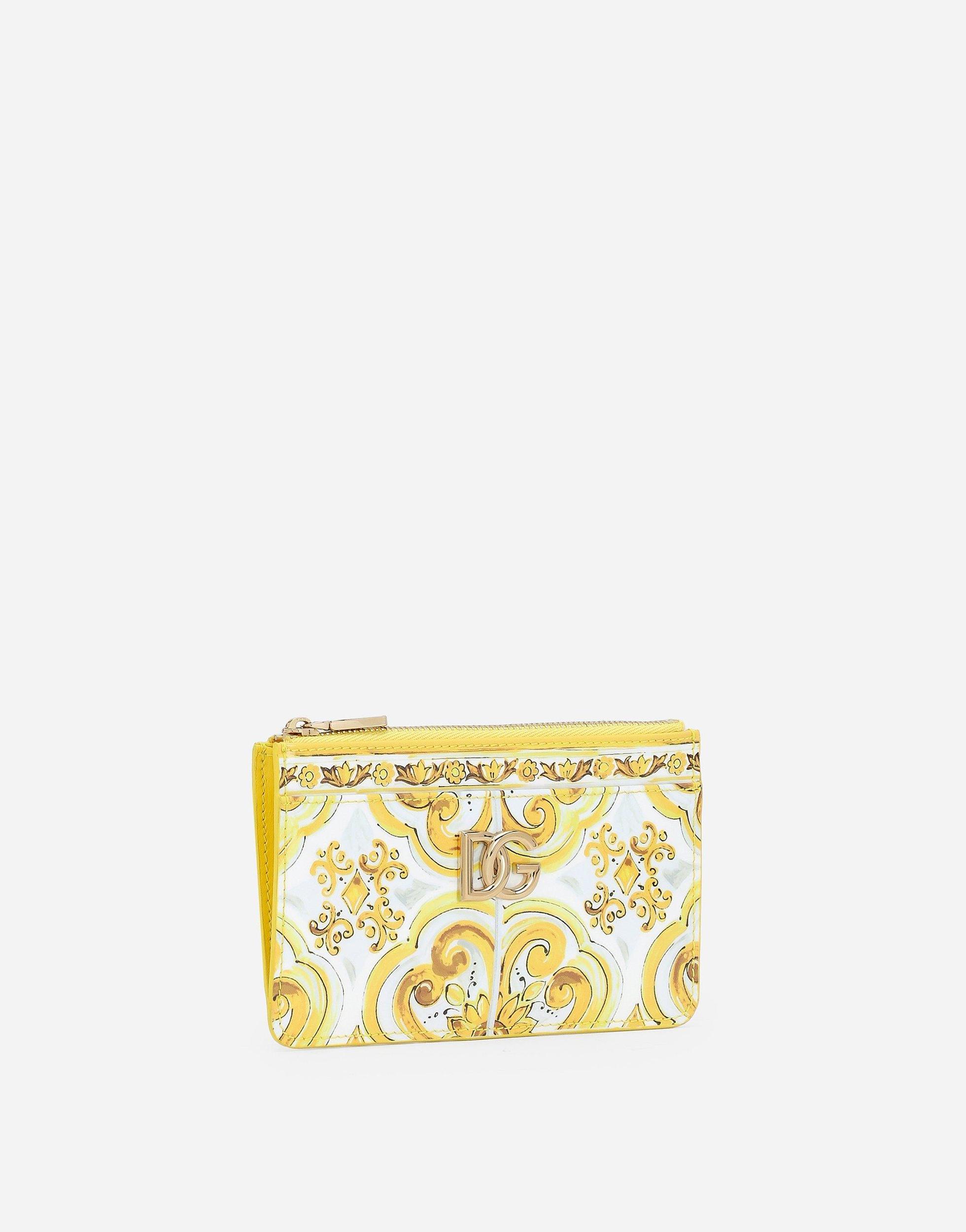 DOLCE & GABBANA 3.5 Card Holder In Yellow Product Image