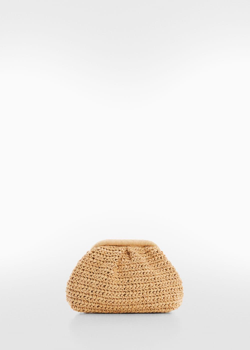 Mango Womens Natural Fiber Clutch Bag Product Image