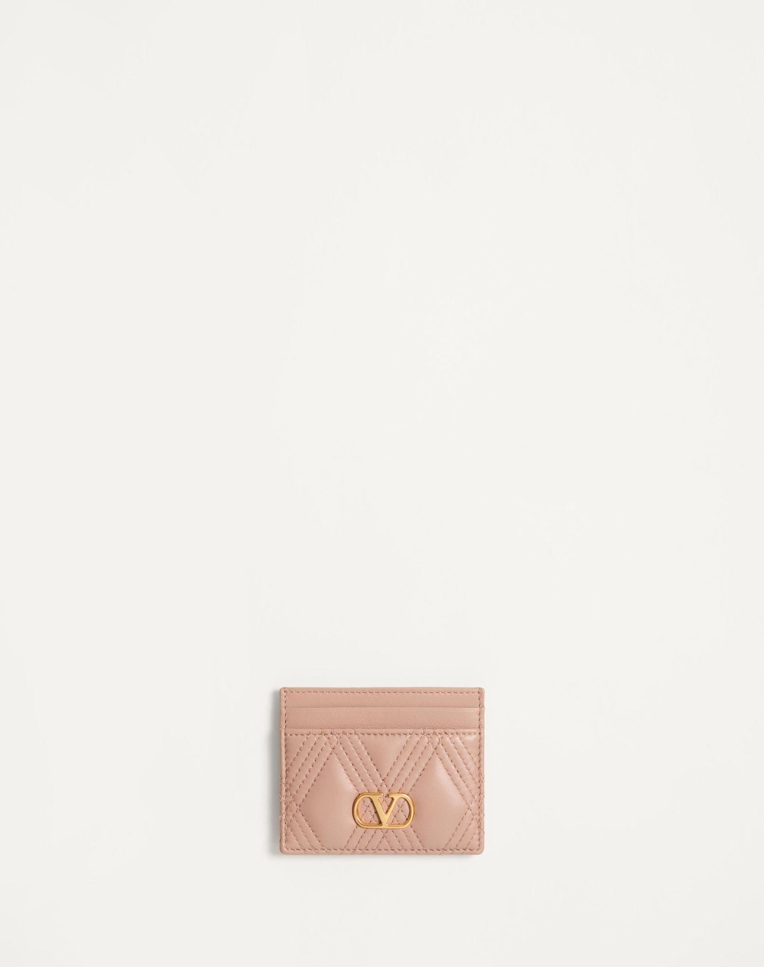 Vlogo Signature Denim Cardholder With Cherryfic Embroidery Product Image