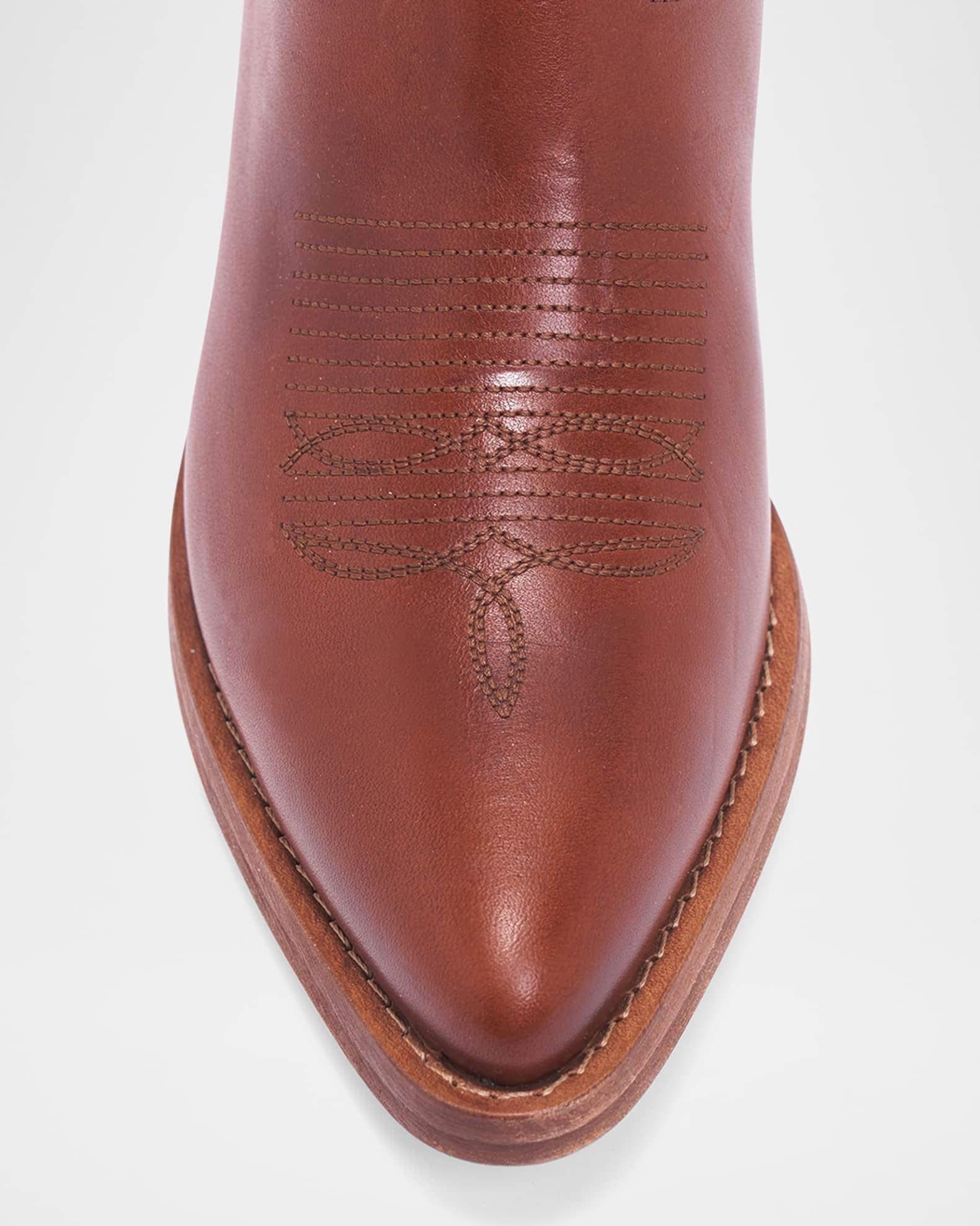 Gigi Leather Western Boots Product Image