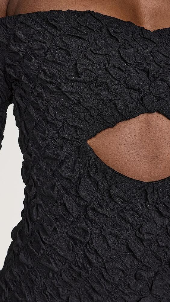 Dur Doux Maxi Diamond Front Puckered Knit Dress | Shopbop Product Image