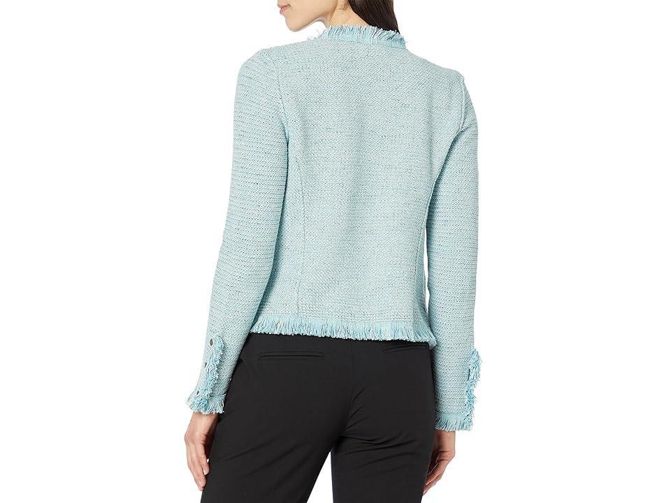 Nic+Zoe Fringe Mix Knit Jacket Product Image