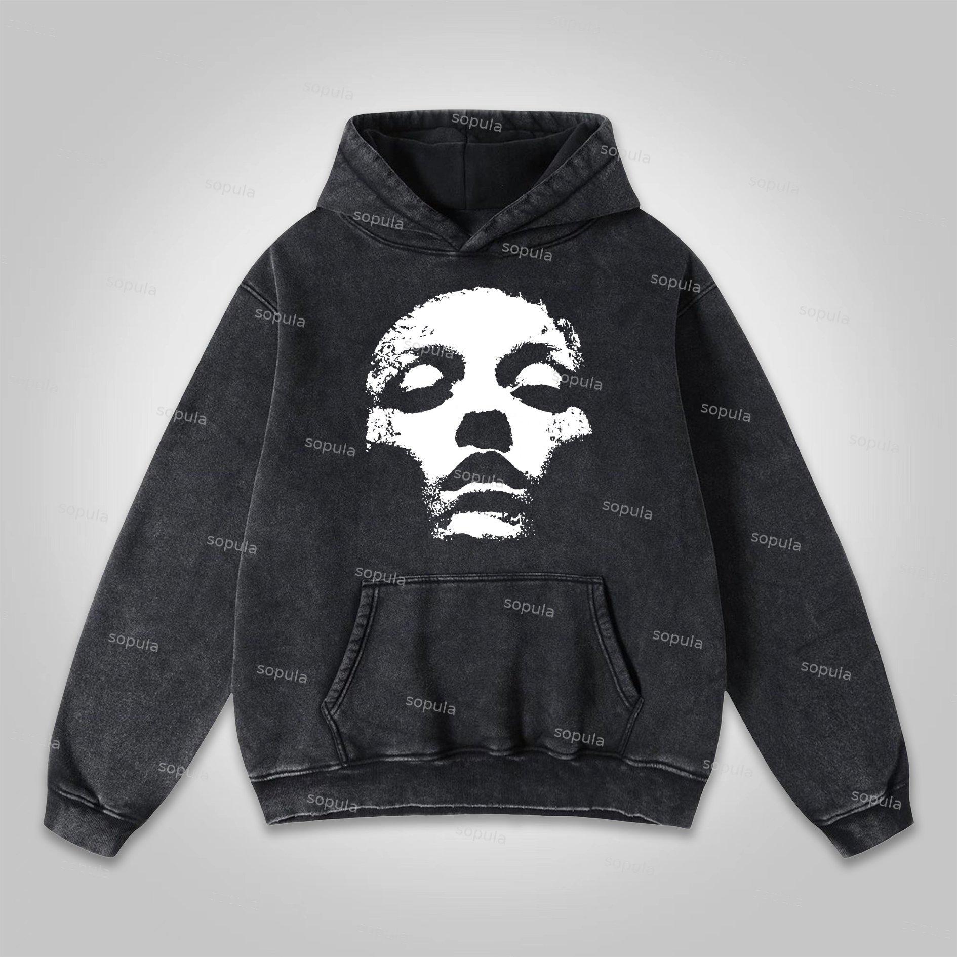 Skeleton Wrangler Rodeo Print Washed Hoodie Product Image