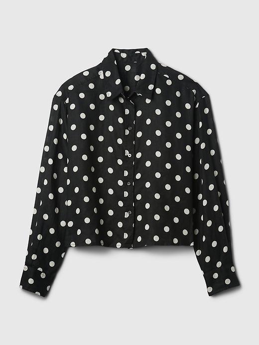 Organic Cotton Poplin Cropped Shirt Product Image