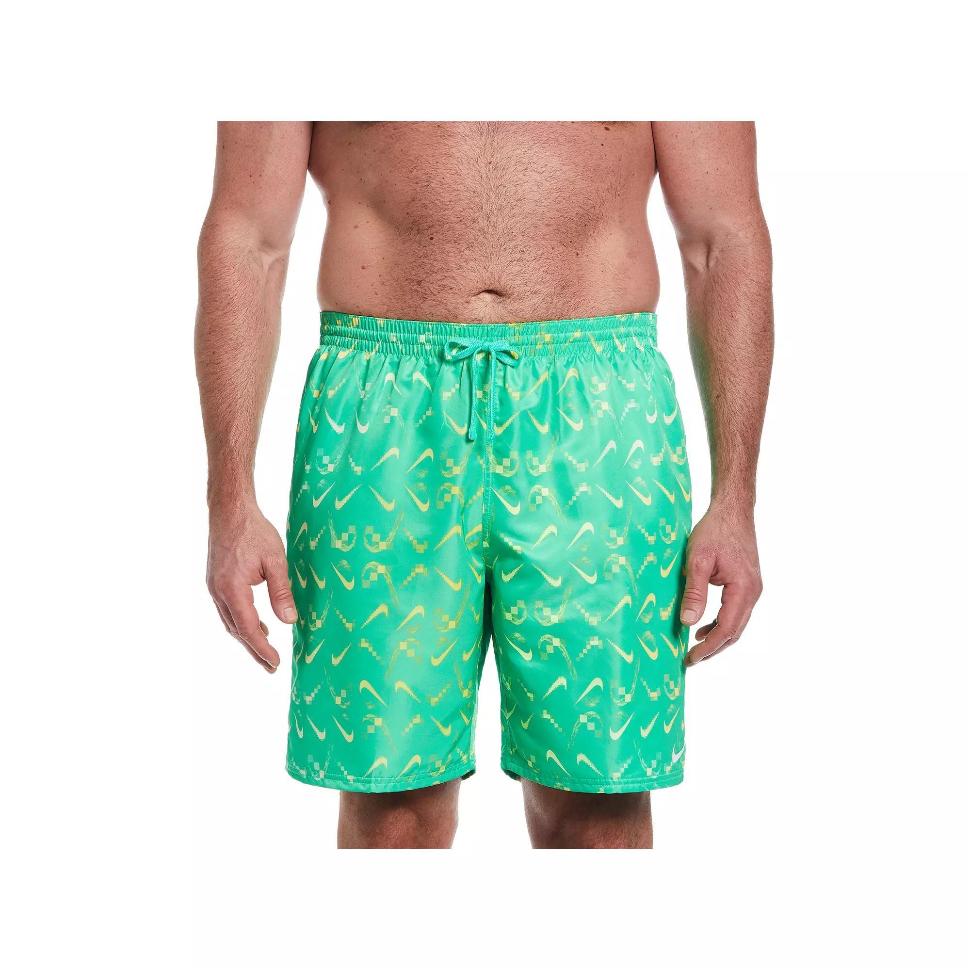Big & Tall Nike 9-in. Digi Swoosh Ombre Swim Trunks, Men's, Size: XXL Tall, Electric Algae Product Image