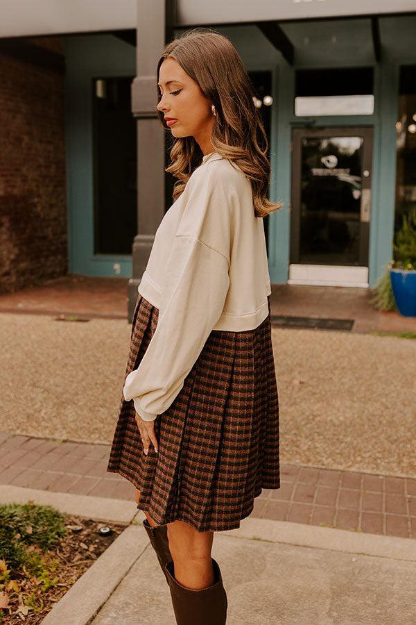 Pumpkin Patch Pretty Plaid Mini Dress Product Image