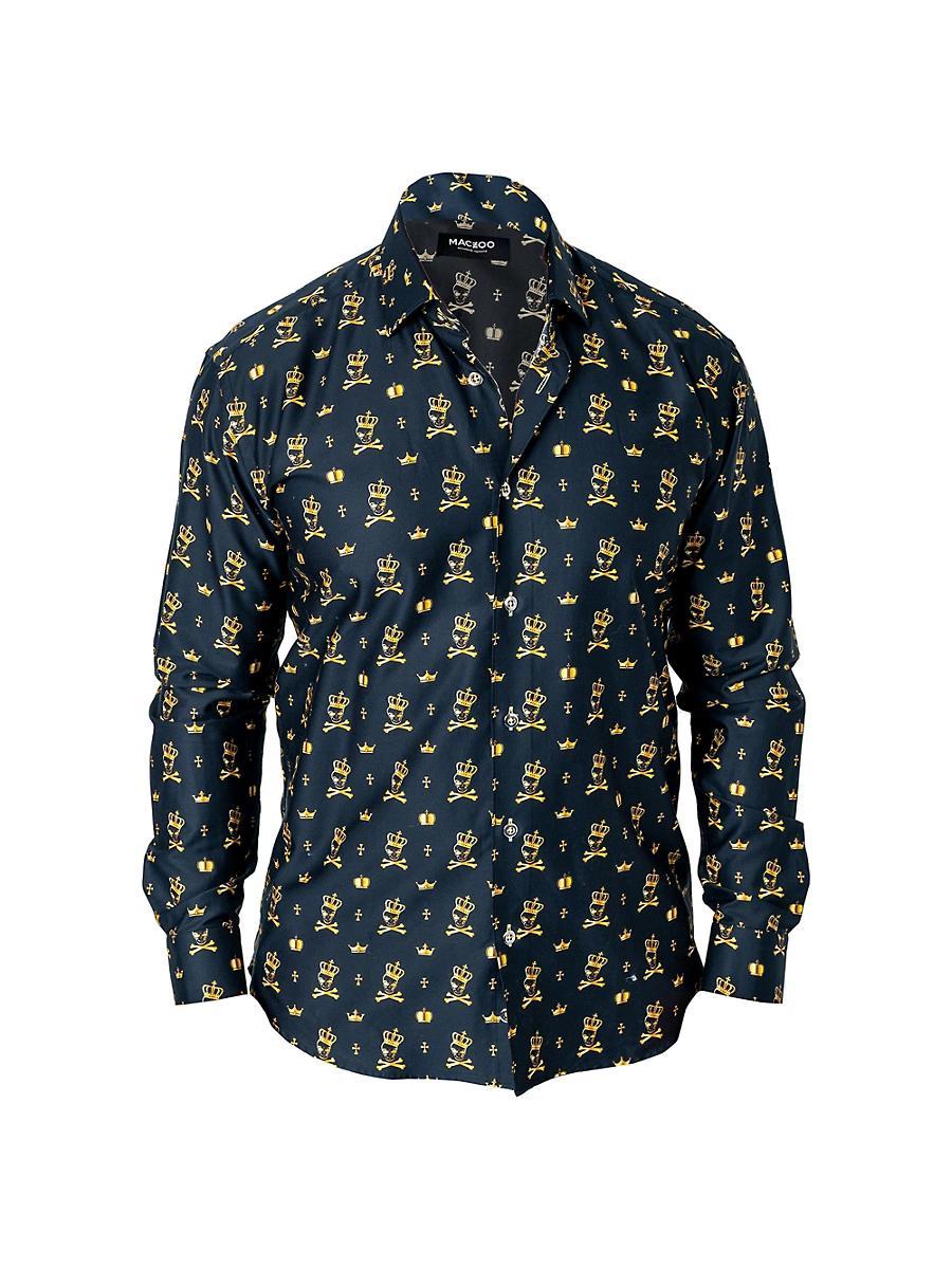 Mens Fibonacci KingSkull Sport Shirt Product Image