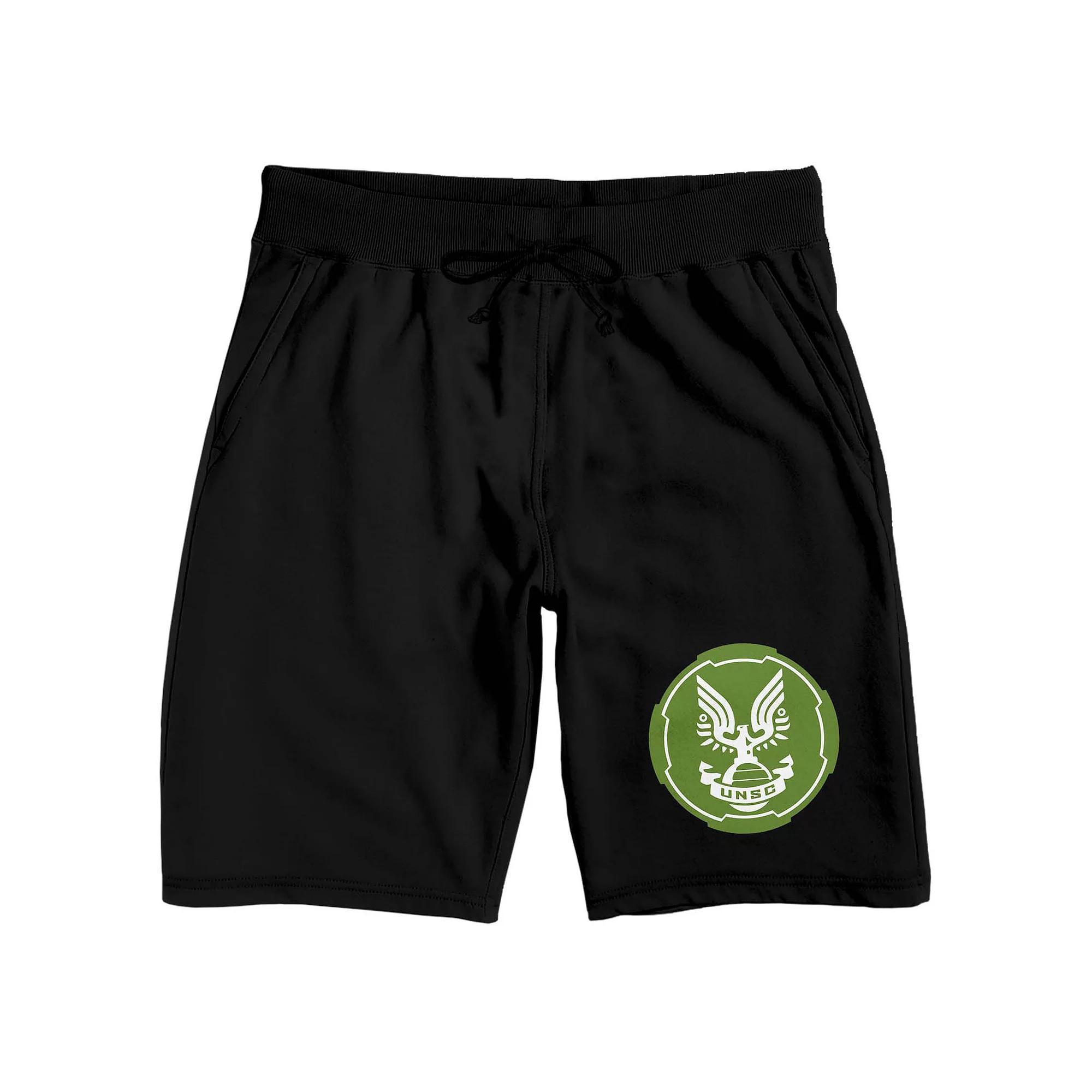 Men's Halo Infinite UNSC 9" Sleep Shorts, Size: Small, Black Product Image