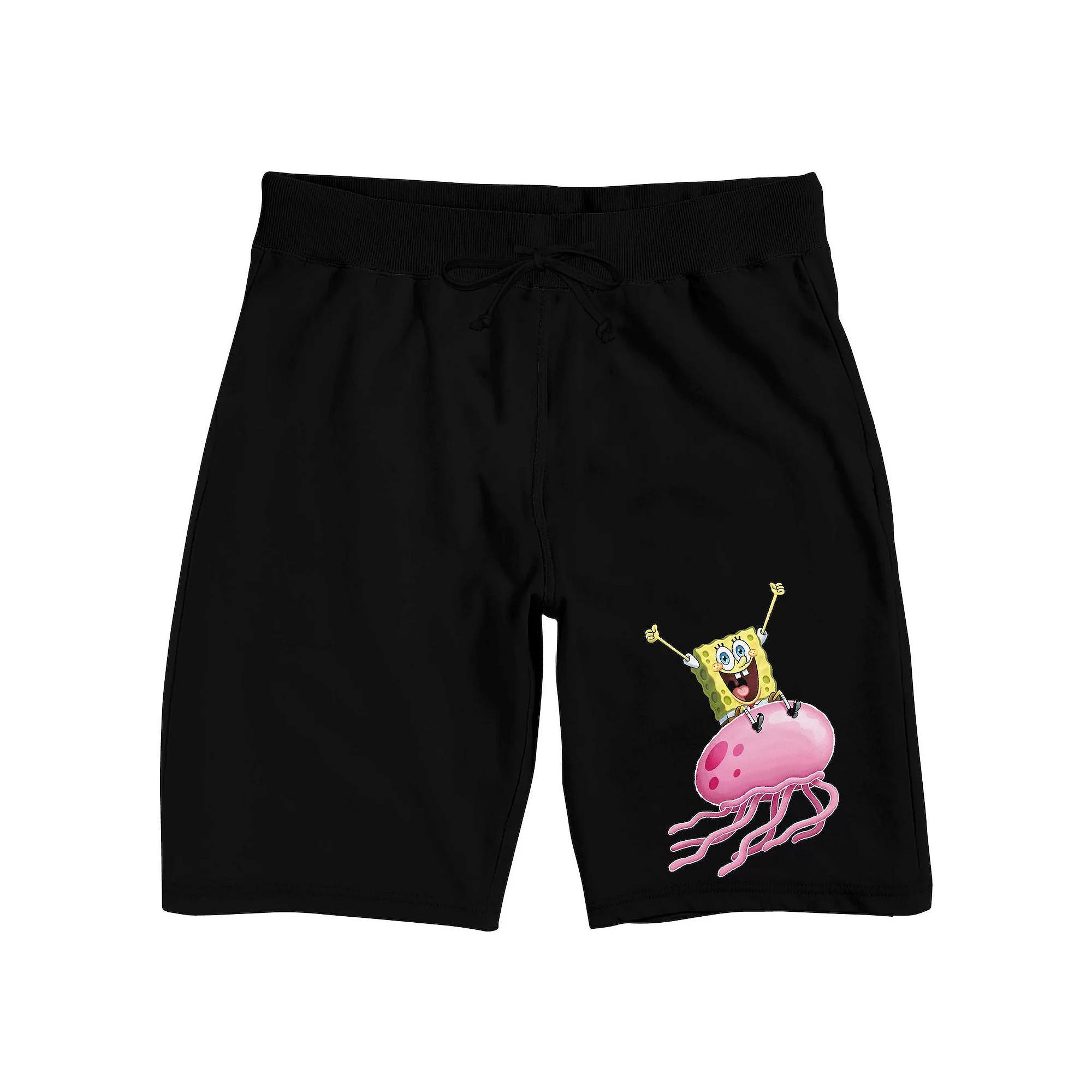Men's SpongeBob SquarePants Pajama Shorts, Size: XXL, Black Product Image