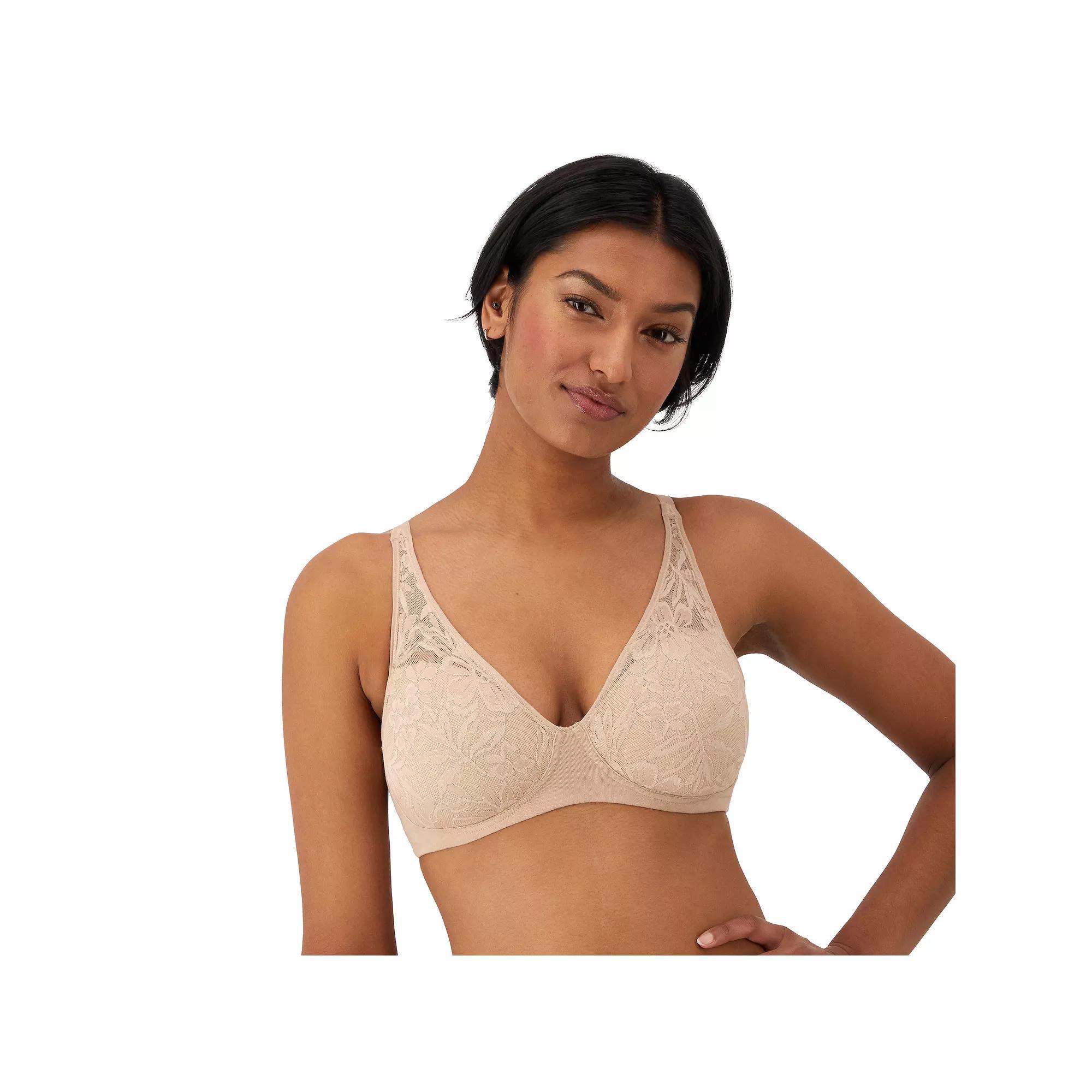 Bali Breathe Cotton Modal Wireless T-Shirt Bra DF7594, Women's, Size: XL, White Product Image