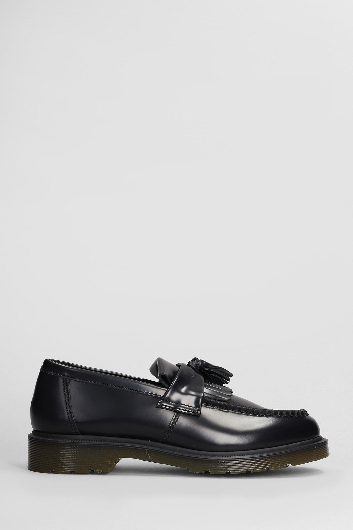 DR. MARTENS' Adrian Loafers In Black Leather Product Image