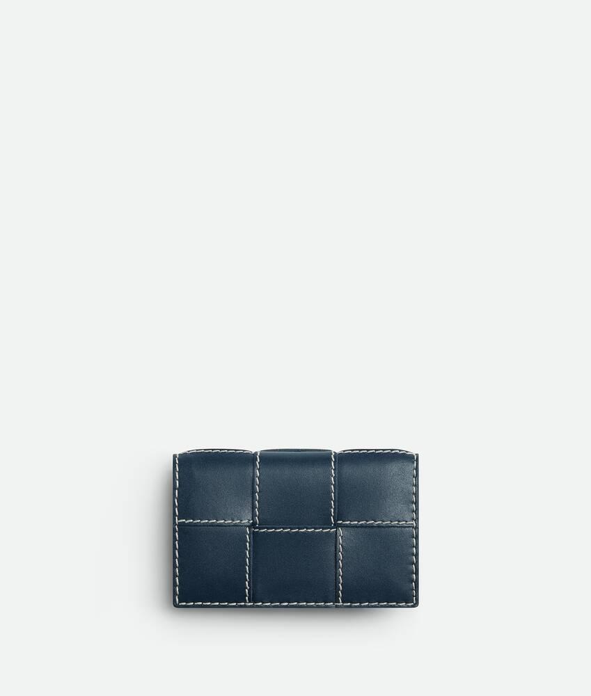 Men's Cassette Business Card Case in Deep blue/natural Product Image