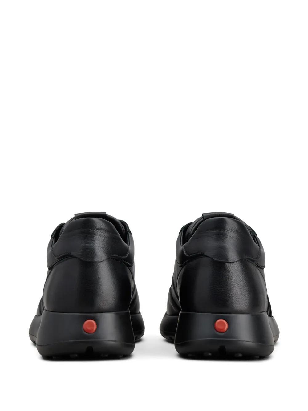 panelled leather sneakers Product Image