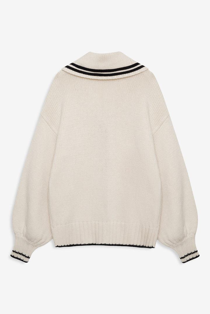 Marina Knit Cardigan — Ivory Product Image