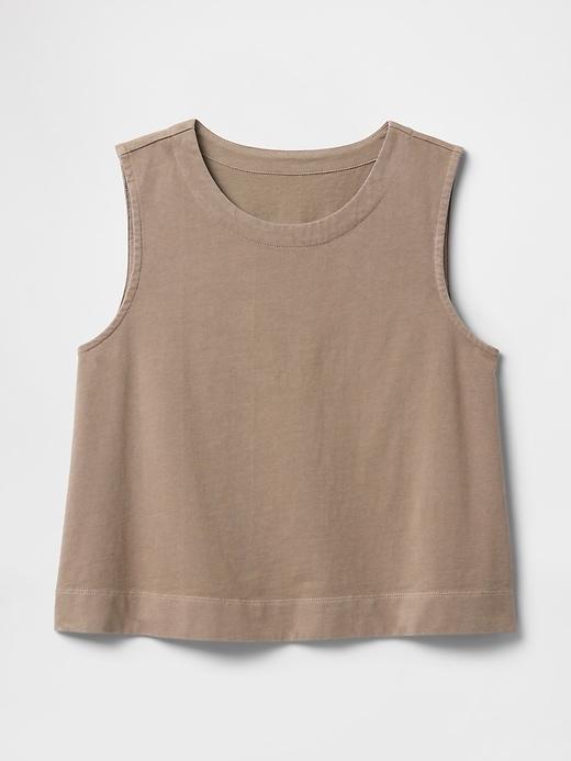 Heavyweight Organic Cotton Cropped Shell Tank Top Product Image
