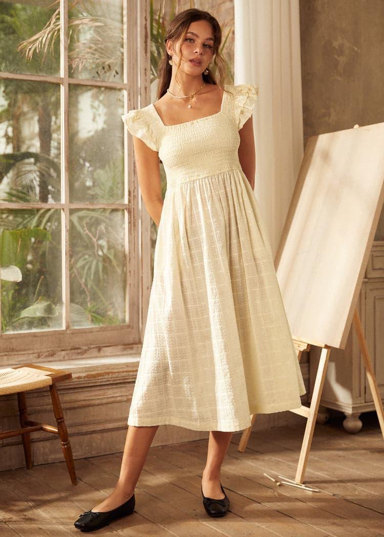 Flair and Square Babydoll Dress Product Image