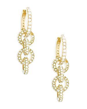 Ettika Multi Ring Crystal Dangle Earrings Product Image