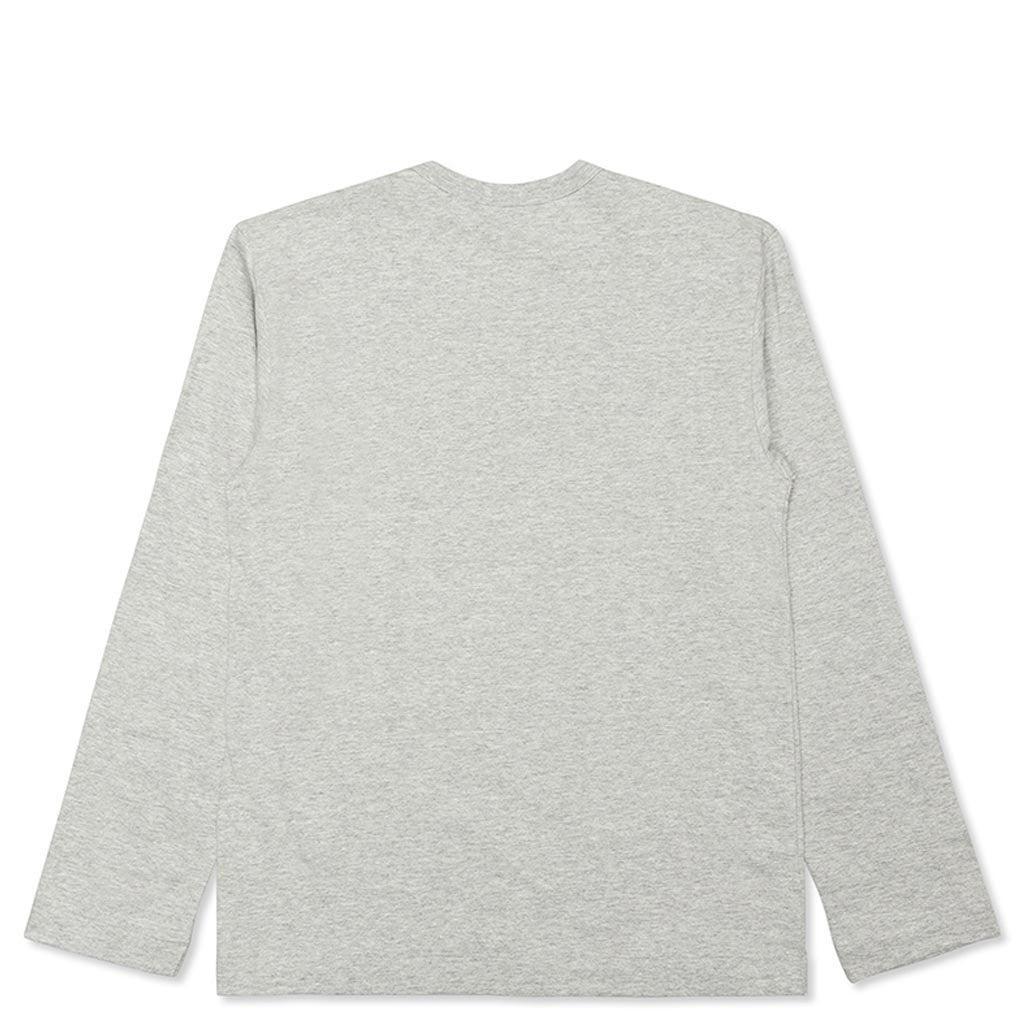 Women's Grey Heart Logo L/S Tee - Grey Female Product Image