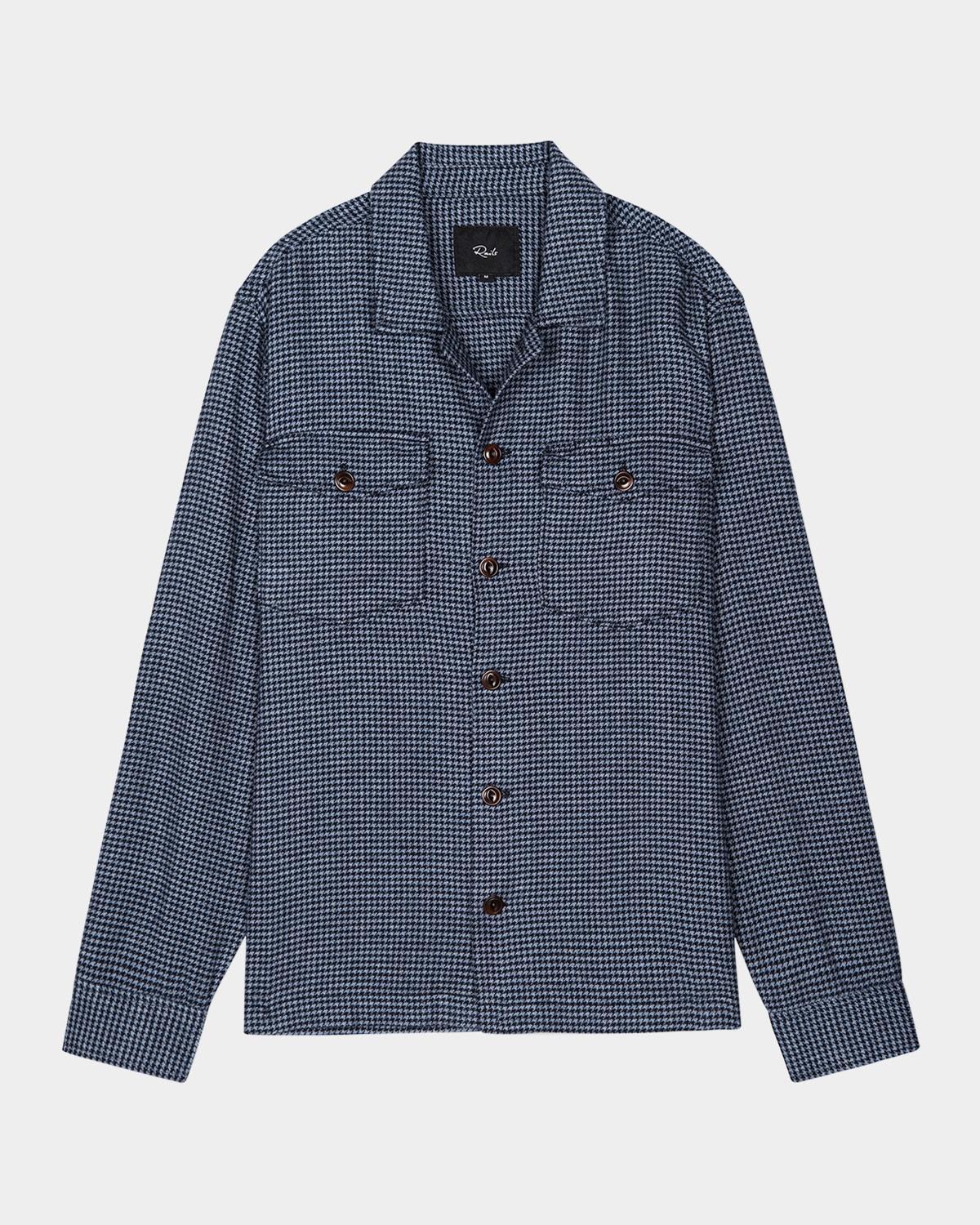 Mens Kerouac Micro-Houndstooth Overshirt Product Image