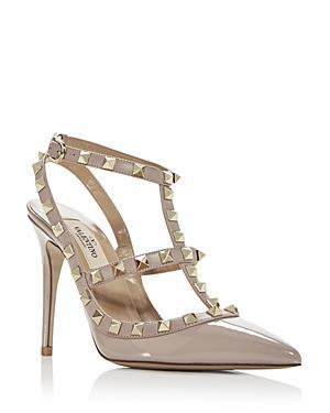 Rockstud Leather Caged Pump Product Image
