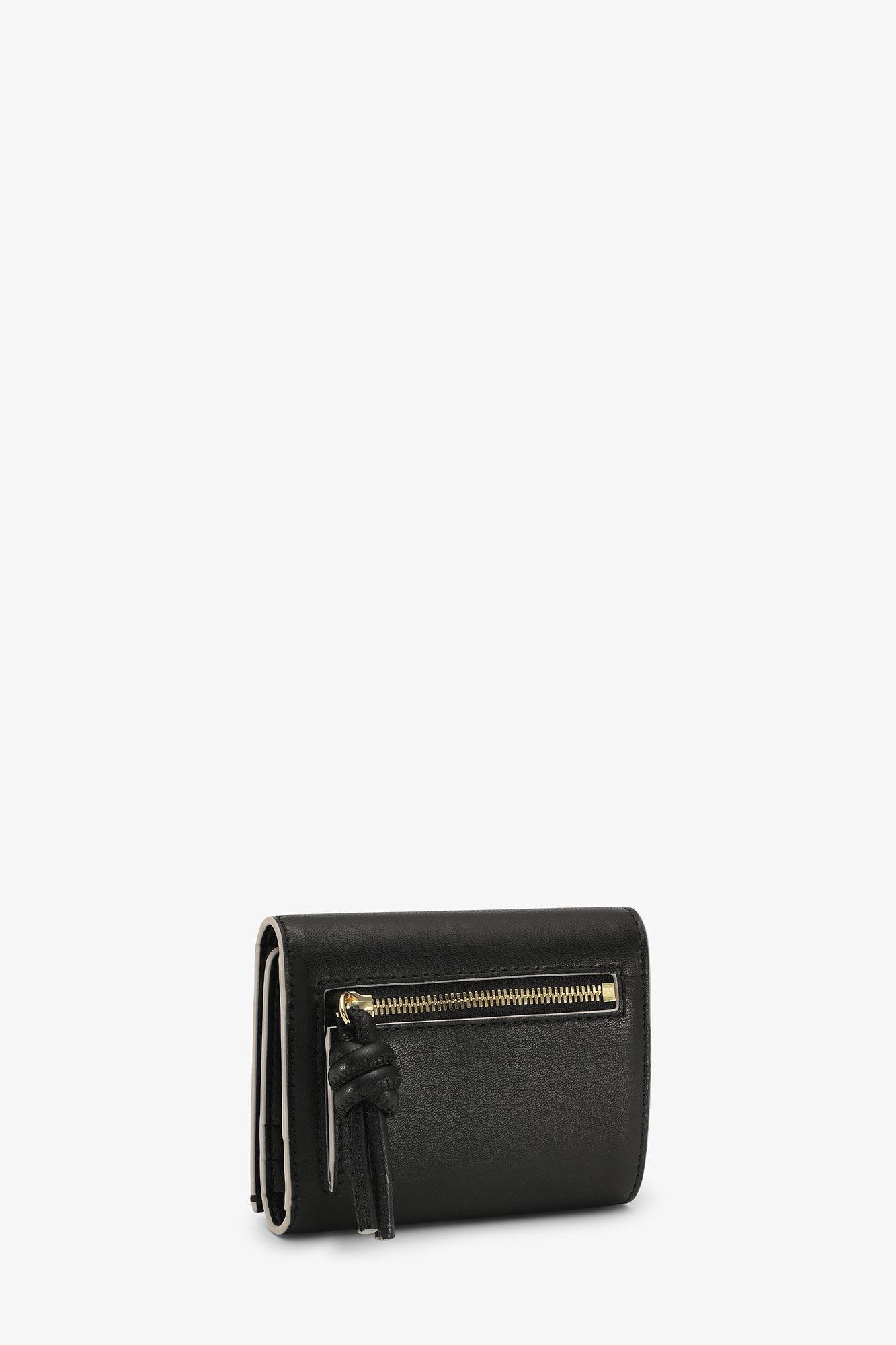 Black Ganni Bou Trifold Wallet Product Image
