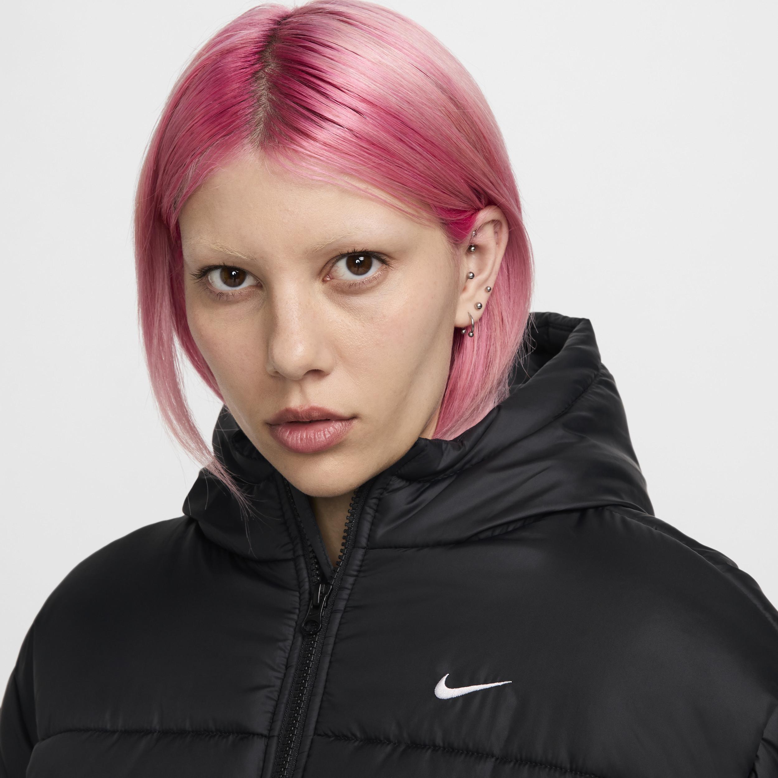 Womens Nike Sportswear Classic Puffer Therma-FIT Loose Hooded Jacket Product Image