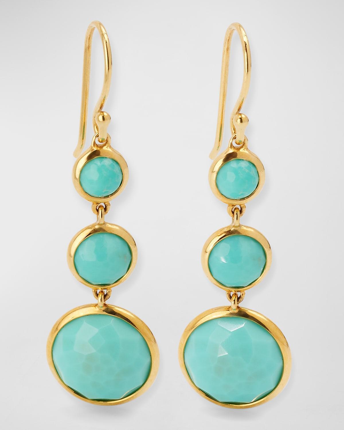 Womens Lollipop Lollitini 18K Yellow Gold & Multi-Stone Triple-Drop Earrings Product Image