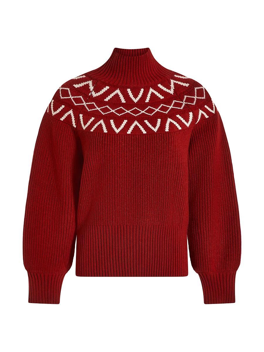 Womens Marcie Fairisle Yoke Knit Sweater Product Image